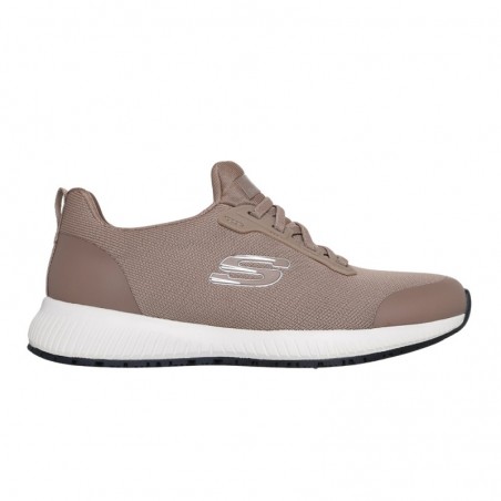 Sneakers Mujer Skechers Work Squad Sr Taupe