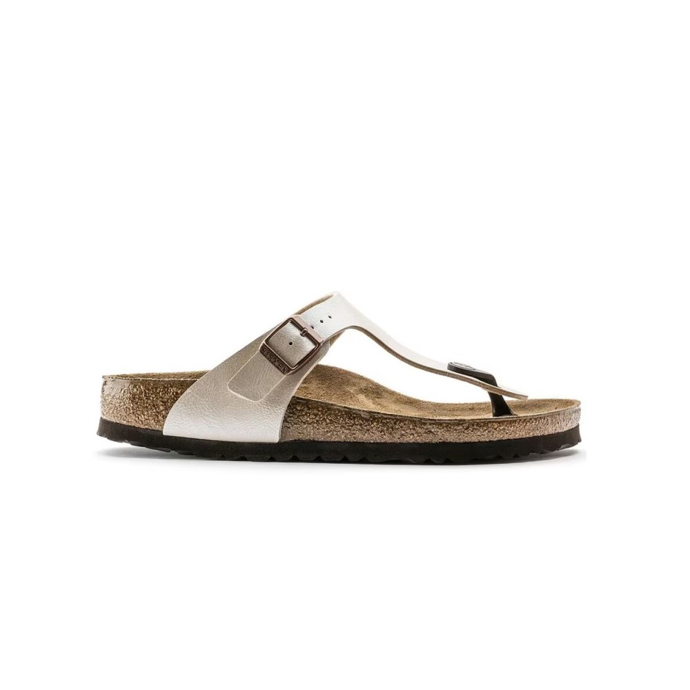 Sandalias Planas Mujer Birkenstock Gizeh Blanco