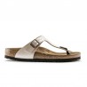 Sandalias Planas Mujer Birkenstock Gizeh Blanco