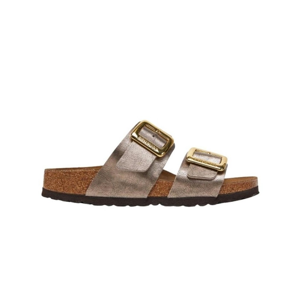 Sandalias Planas Mujer Birkenstock Sydney Taupe