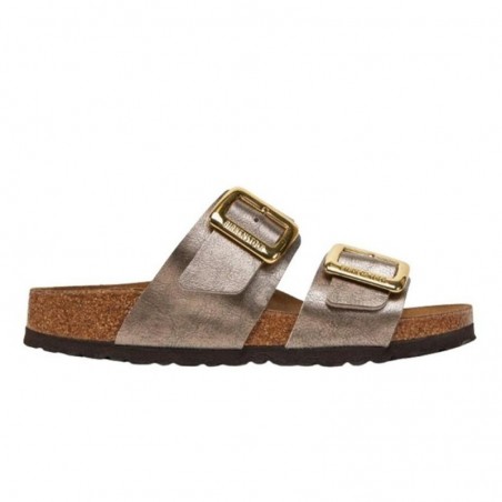 Sandalias Planas Mujer Birkenstock Sydney Taupe