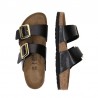 Sandalias Planas Mujer Birkenstock Sydney Negro
