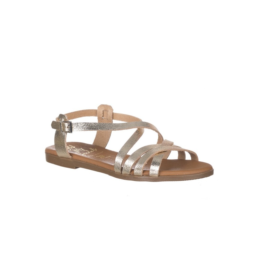 Sandalias Planas Mujer Oh My Sandals 5555 Oro