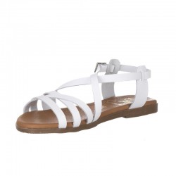Sandalias Planas Mujer Oh My Sandals 5555 Blanco