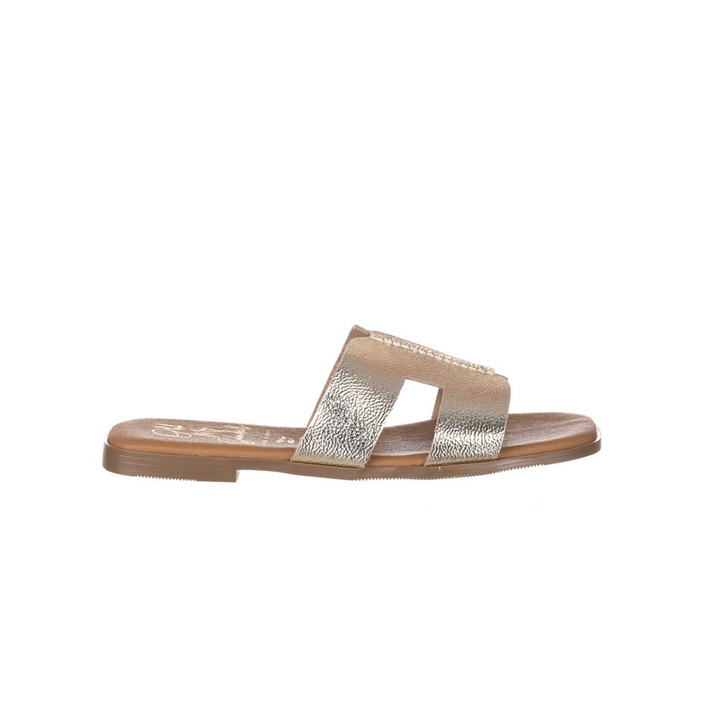 Sandalias Planas Mujer Oh My Sandals 5560 Oro
