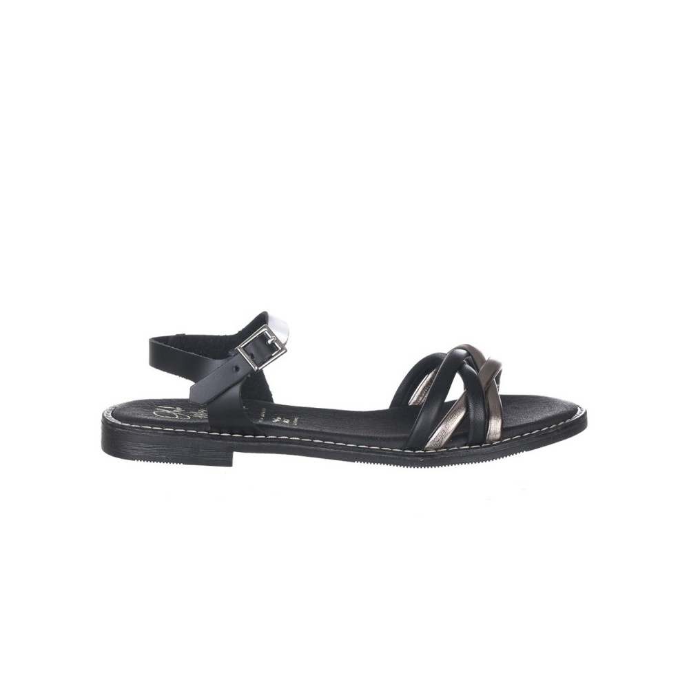 Sandalias Planas Mujer Oh My Sandals 5574 Negro