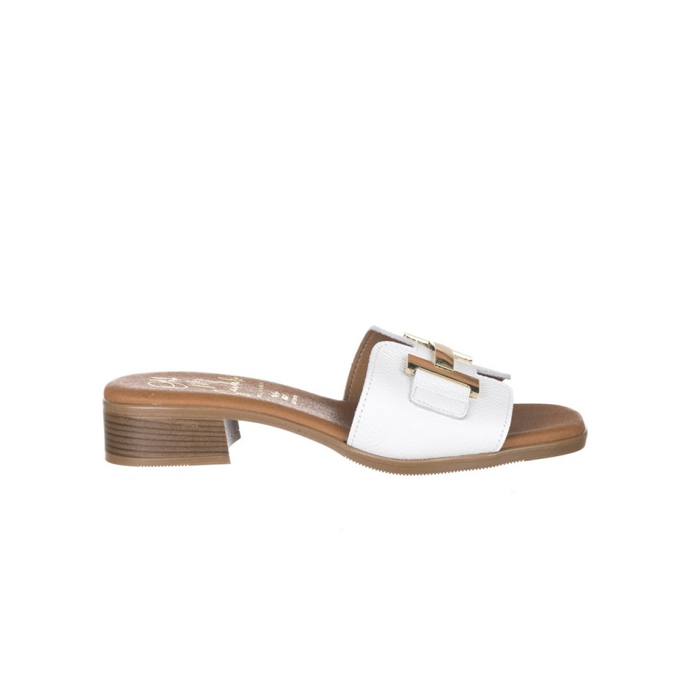 Sandalias Planas Mujer Oh My Sandals 5605 Blanco