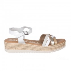 Sandalias Planas Mujer Oh My Sandals 5690 Blanco