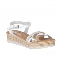 Sandalias Planas Mujer Oh My Sandals 5690 Blanco