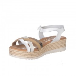 Sandalias Planas Mujer Oh My Sandals 5690 Blanco