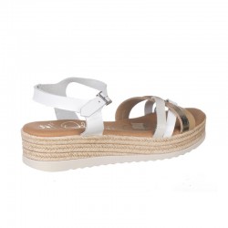 Sandalias Planas Mujer Oh My Sandals 5690 Blanco