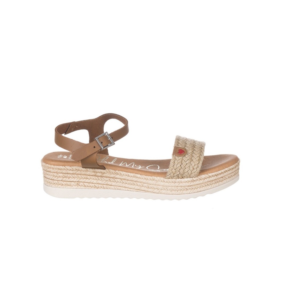 Sandalias Planas Mujer Oh My Sandals 5691 Cuero