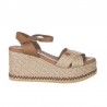 Cuñas Mujer Oh My Sandals 5738 Cuero
