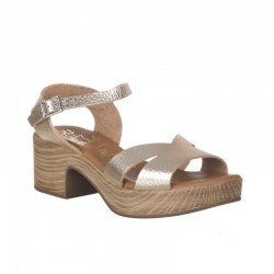 Sandalias de Tacón Mujer Oh My Sandals 5625 Oro