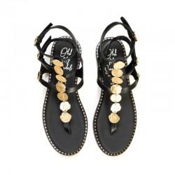 Sandalias Planas Mujer Oh My Sandals 5786 Negro