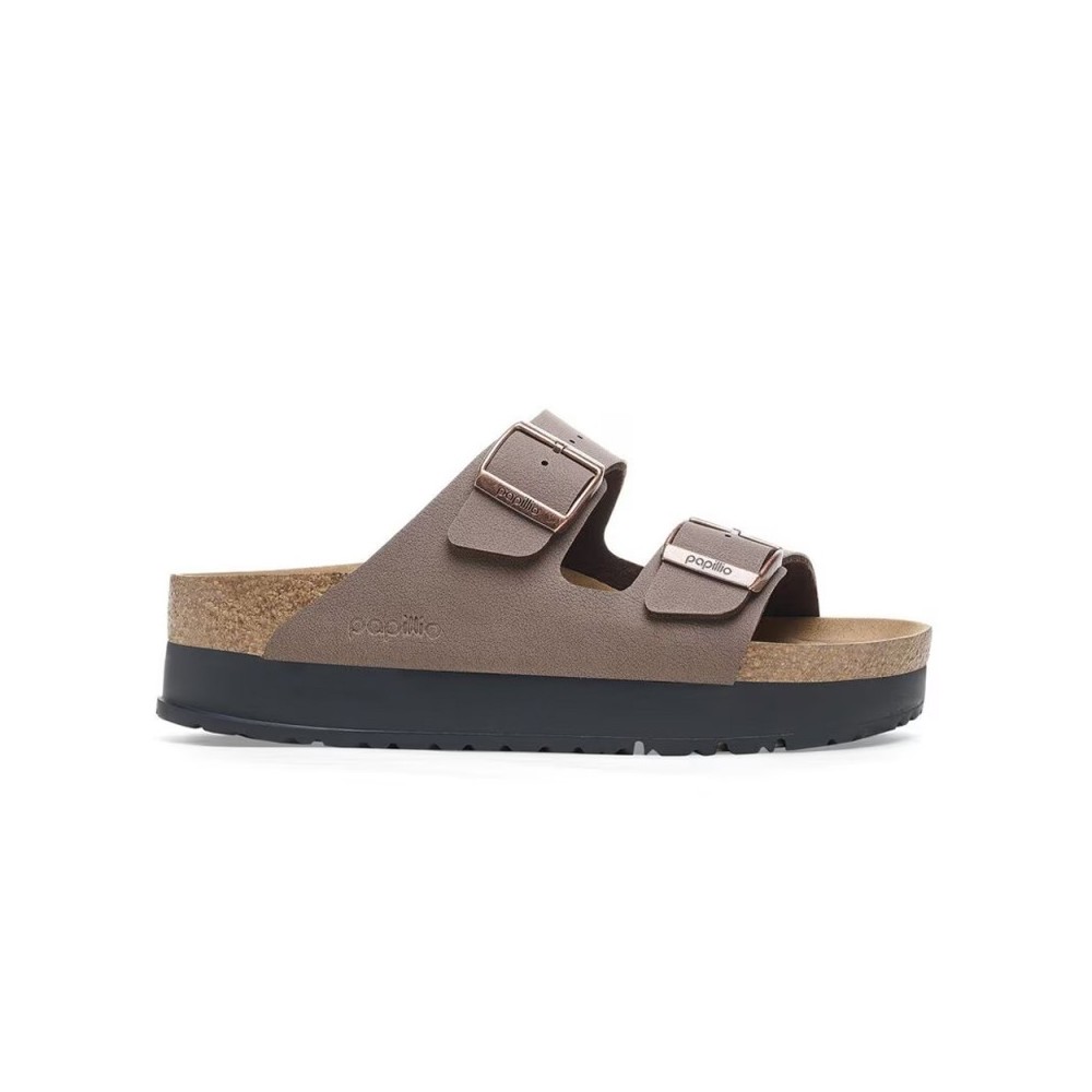 Sandalias Planas Mujer Birkenstock Arizona Flex Taupe