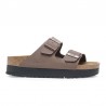 Sandalias Planas Mujer Birkenstock Arizona Flex Taupe