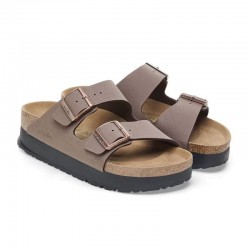 Sandalias Planas Mujer Birkenstock Arizona Flex Taupe