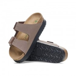 Sandalias Planas Mujer Birkenstock Arizona Flex Taupe