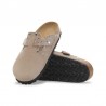 Zuecos Mujer Birkenstock Boston Rivet Taupe