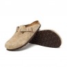 Zuecos Mujer Birkenstock Boston Leve Beig