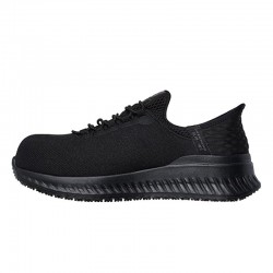 Zapatos de Segurid Mujer Skechers Slip-Ins Work Negro