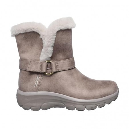 Botas Planas Mujer Skechers Slip-Ins Relaxed Fit Taupe