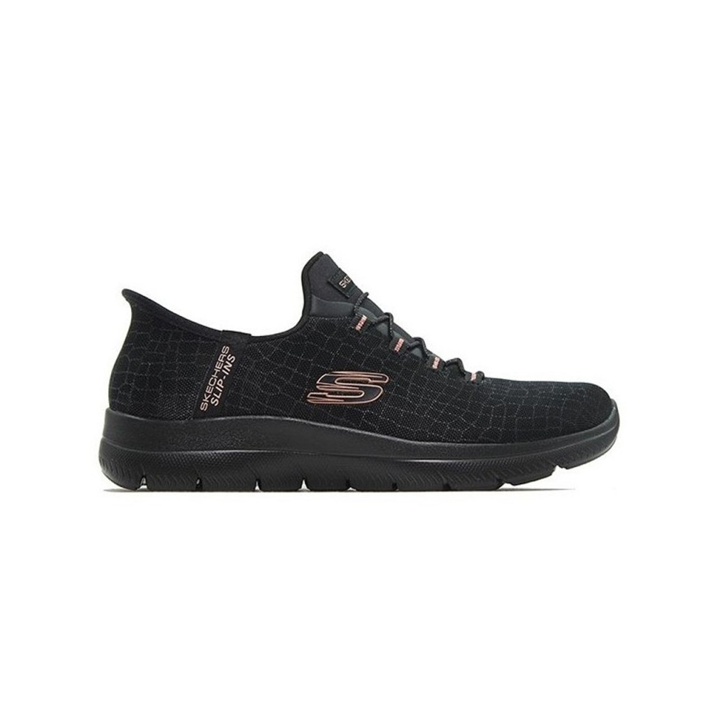 Sneakers Mujer Skechers Summits-Cla Negro-Oro