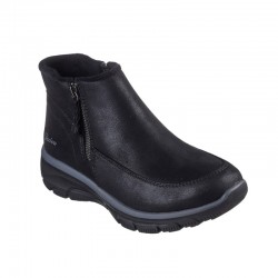Botines Planos Mujer Skechers Relaxed Fit: Easy Going - Intl Negro-Negro
