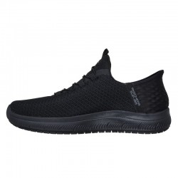 Sneakers Mujer Skechers Slip-Ins Work: Summir Negro-Negro