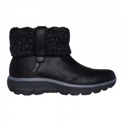 Botines Planos Mujer Skechers Slip-Ins Relaxed Fit Negro