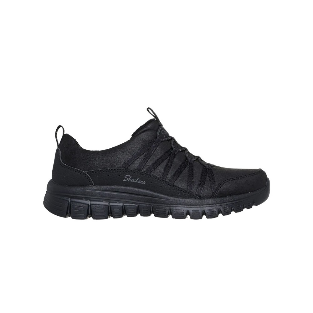 Sneakers Mujer Skechers Graceful-Cozy Hug Negro-Negro