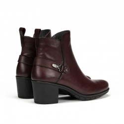 Botines de Tacón Mujer Fluchos Nydia F1798 Burdeos