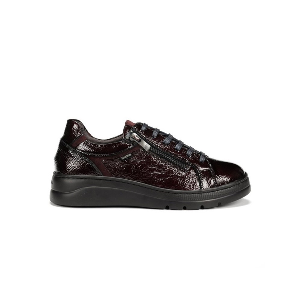 Zapatos Casual Mujer Fluchos F1666 Burdeos