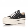 Zapatillas Lona Victoria Tribu Doble Lona Mujer Negro