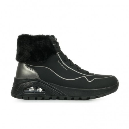 Botines Planos Mujer Skechers Uno Rugged Negro