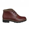 Botines Planos Mujer Pitillos 10777 Burdeos