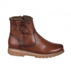 Botines Planos Mujer Zapp 22206 Cuero