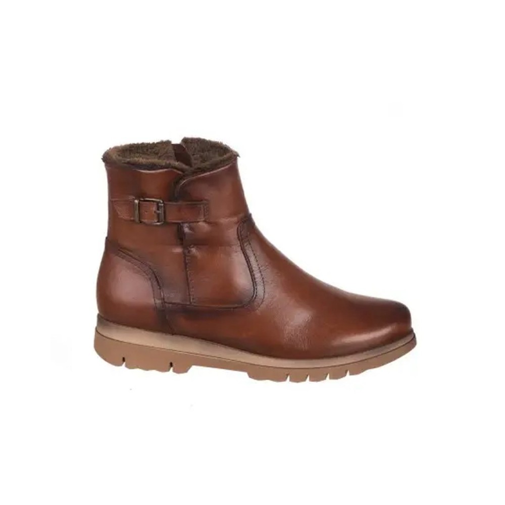 Botines Planos Mujer Zapp 22206 Cuero