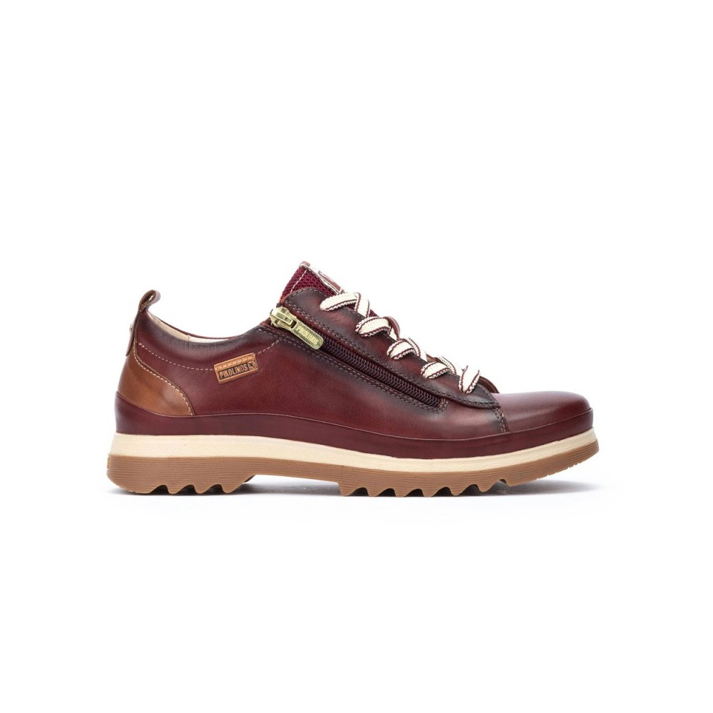 Zapatos Casual Mujer Pikolinos W3W-6979 Burdeos