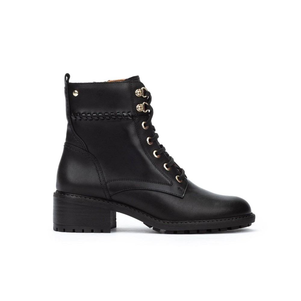 Botines de Tacón Mujer Pikolinos W0D-8672 Negro