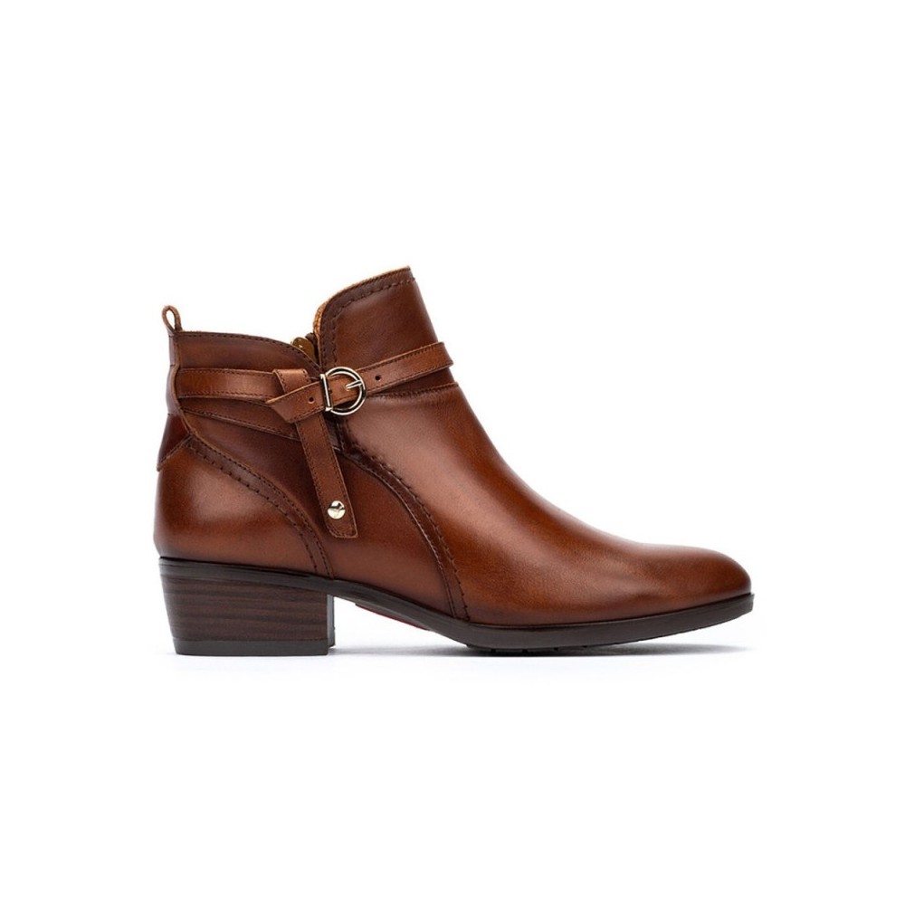 Botines Planos Mujer Pikolinos W1U-8901 Cuero