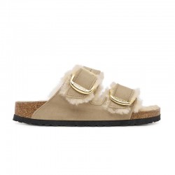 Sandalias Planas Mujer Birkenstock Arizona Shearlg Marron