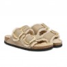 Sandalias Planas Mujer Birkenstock Arizona Shearlg Marron