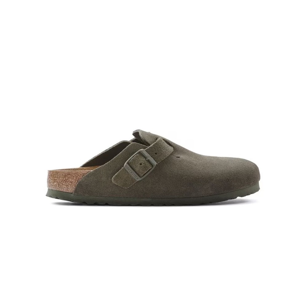 Zuecos Mujer Birkenstock Boston Leve Gris