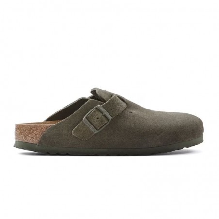 Zuecos Mujer Birkenstock Boston Leve Gris