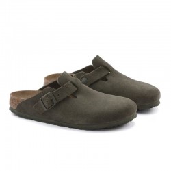 Zuecos Hombre Birkenstock Boston Leve Gris