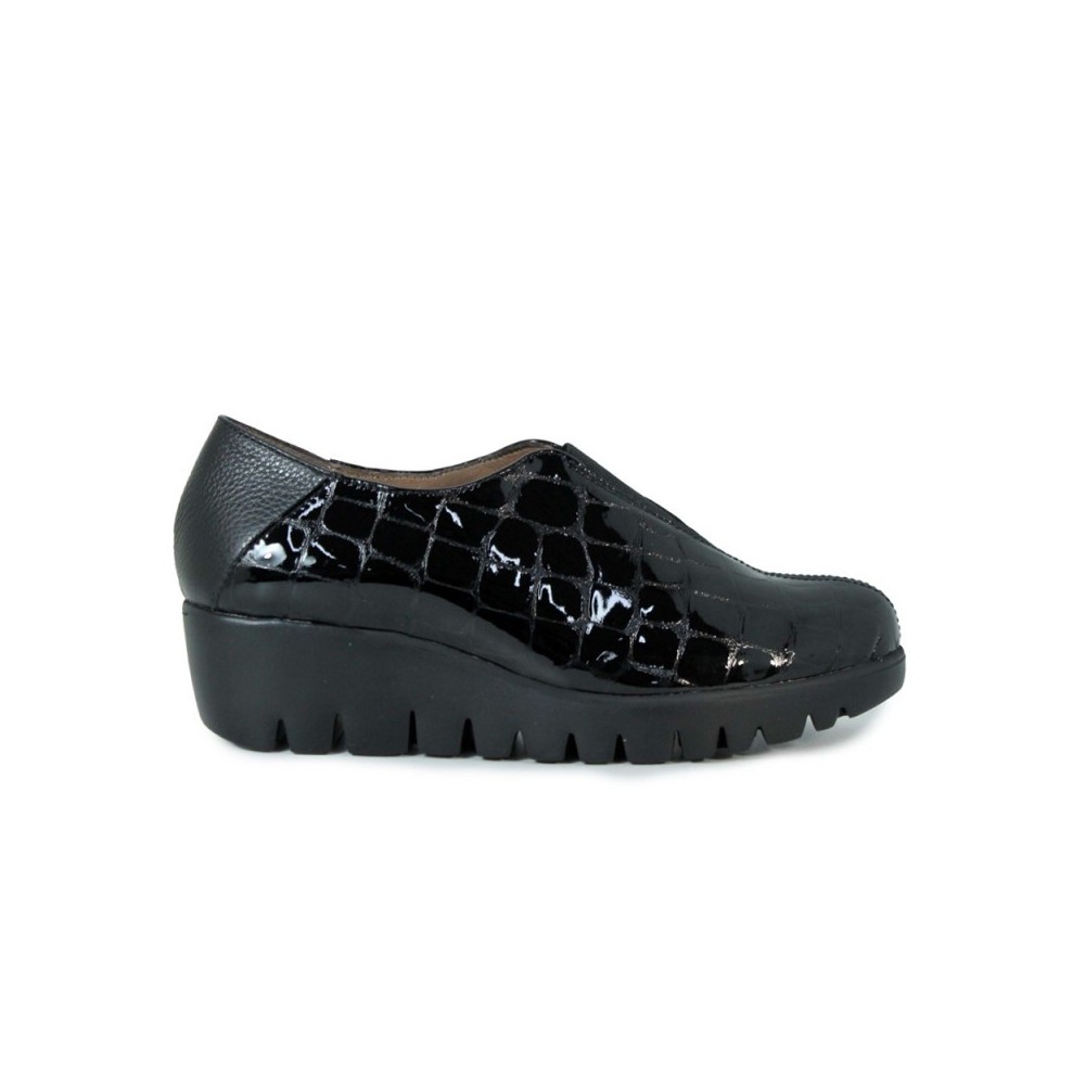 Zapatos Casual Mujer Wonders 33340 Negro
