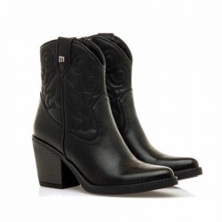 Botines de Tacón Mujer Mustang 59581 Negro