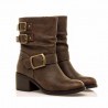 Botines de Tacón Mujer Mustang 54664 Cuero